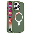  iPhone 15 PRO MAX 6.7 Green back cover Magnetic Silicon Blister