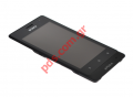 Original housing front cover complete set with Digitzer and Display LCD Sony LT27i Xperia GO Black