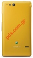 Original battery cover Sony Xperia GO ST27i in yellow color