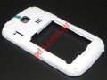 Original housing middle cover Samsung GT S3350 Ch@t 335 White.