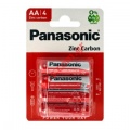 Battery pack Panasonic AA ZINC Carbon LR6 size AA 1.5 Vof 4pcs Blister packed