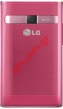 Original battery cover LG Optimus L3 E400 in Pink color