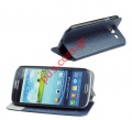  Flip Case Mute Samsung i9305 Galaxy S3 LTE Blue   