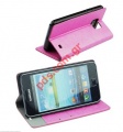  Flip Case Mute Samsung i9305 Galaxy S3 LTE Pink   