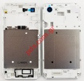 Original middle cover Sony Xperia E3 White with NFC with power key and side cover
