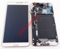 Original LCD set Samsung N9005 Galaxy Note 3 White Gold Display with Touch Unit 