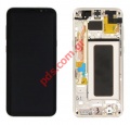 Original LCD set Grey Samsung N950 Galaxy Note 8 (Service Pack) Display withTouch screen digitizer and frame Unit.