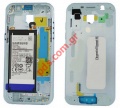Original middle cover Blue Samsung SM-A520F Galaxy A5 2017 with battery