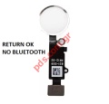 Internal home flex cable Home White (OEM) iPhone 8 Plus Button switch (ATTENTION RETURN OK - NO BLUETOOTH REQUIRED)