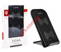 Wireless Fast charger Qi MX SIGMA 10W Black NFC Box