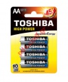 Batterie Alcaline Toshiba HIGH POWER AA LR06 4 pcs (LR06GCP BP-4) Blister