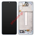   Samsung Galaxy A35 5G 2024 SM-A356 Light Blue W/FRAME Display AMOLED LCD Touch screen Digitizer SVP Box ORIGINAL