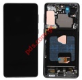   Samsung Galaxy S21 PLUS SM-G996B Black W/Frame LCD Display OLED Touch screen with Digitizer Bulk