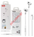     XO EP24 White Bluetooth Music Earphone  Lightning 8 pin 1.2m Box