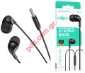  Earphones Borofone BM83 Craft Black   Stereo  microphone Box