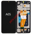    Samsung A055F Galaxy A05 2023 Black W/Frame Display LCD PLS Touch screen Digitizer Box