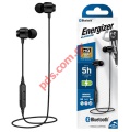   Bluetooth Energizer CIBT20BK2 V 5.0 Necklace Earphones Ultimate Black Box