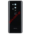   Oneplus 8 pro 5G IN2020 6.78 Inch (W/PARTS) Rear Back Door glass cover Black    Bulk