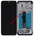 Original set LCD Motorola E7 POWER (XT-2097) 2021 Black Display Touch screen with digitizer and frame ORIGINAL