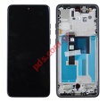 Original set LCD Motorola Edge 50 NEO 5G (XT2409) 2024 Grey Display Touch screen Digitizer & Frame Service Pack