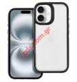    TPU iPhone 16 Clear Black NEO silicon Blister