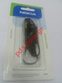 Original Nokia stereo Headset HS-47 whith AD53 audio adaptor Black Blister