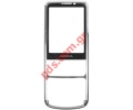 Original housing Nokia 6700C Front cover silver Gloss