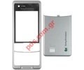 Original housing SonyEricsson C510 Front and battery cover in silver color